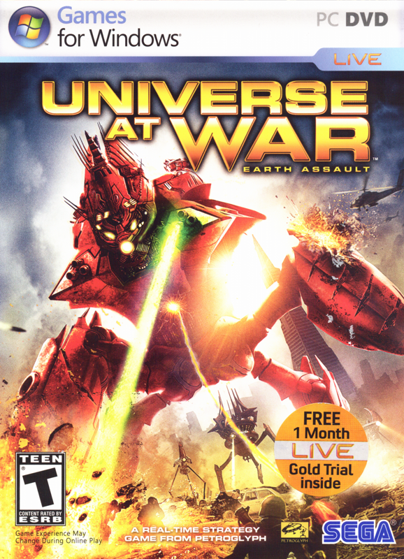 Universe at War: Earth Assault box art for Xbox 360